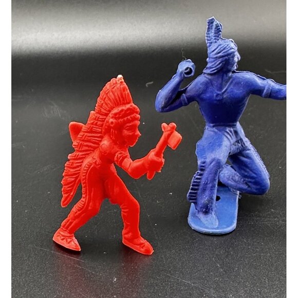 3 Vtg 1950S 60s Daniel Boone Blue Red Native American Indians Western Tim Mee - Picture 4 of 9